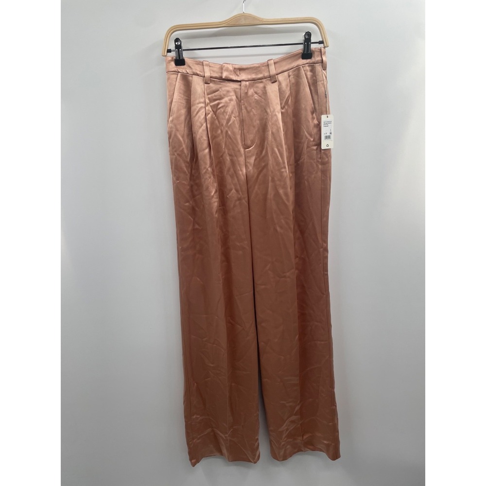 NWT Favorite Daughter The Low Favorite Satin Pant Women 2 Tuscany Pull-On Preppy